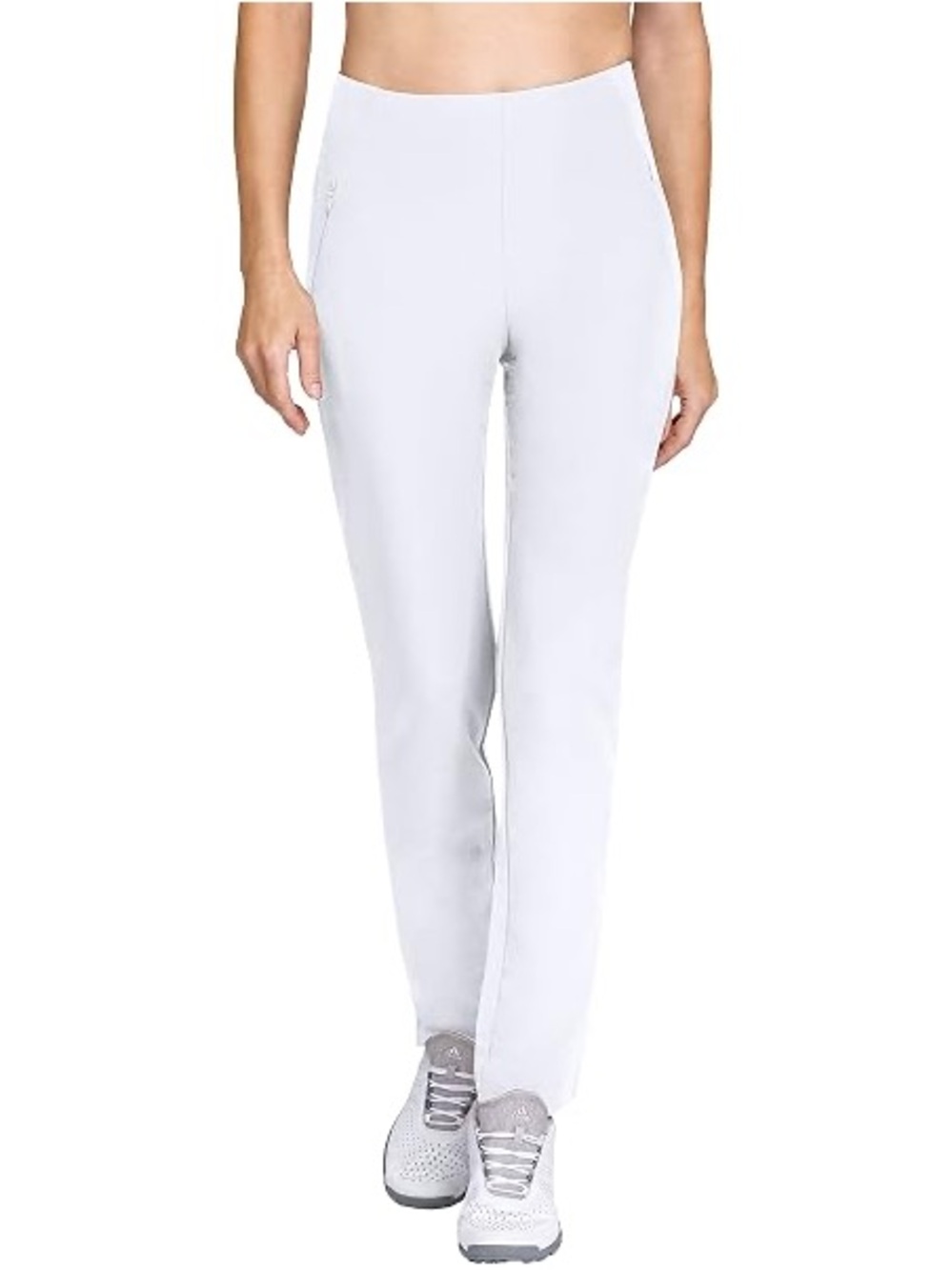 Tail Women's White Straight-Leg Pull-On Golf Pants